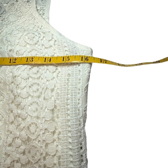 Xhilaration Sleeveless Ivory Lace Dress Womens Sleeveless Medium Wedding Shower - Picture 5 of 9